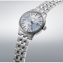 SEIKO "PRESAGE GMT COCTAIL" AUTOMATIC HERENHORLOGE STAAL BLAUWE WIJZERPLAAT SSK037J1 - 10069272