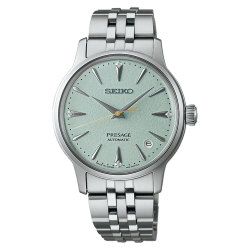 SEIKO "PRESAGE COCTAIL TIME FROZEN DAQUIRY" STAAL AUTOMATIC DAMESHORLOGE TURQOISE WIJZERPLAAT SRPL63J1 - 10069275