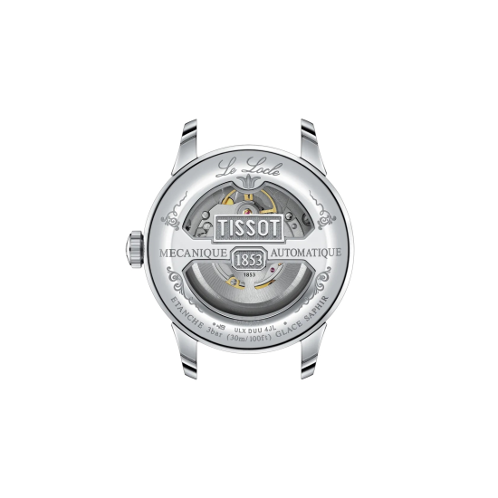TISSOT "LE LOCLE POWERMATIC 80" HERENHORLOGE STAAL AUTOMATIC WITTE WIJZERPLAAT T0064071603303 - 10069284