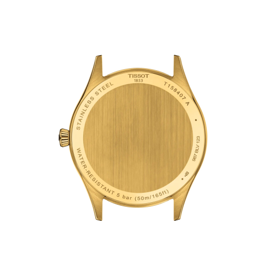 TISSOT "CLASSIC DREAM PM80" AUTOMATIC GG-DOUBLÉ HERENHORLOGE MET GOUDKLEURIGE WIJZERPLAAT MET DATUMAANDUIDING T1584073626100 - 10069301