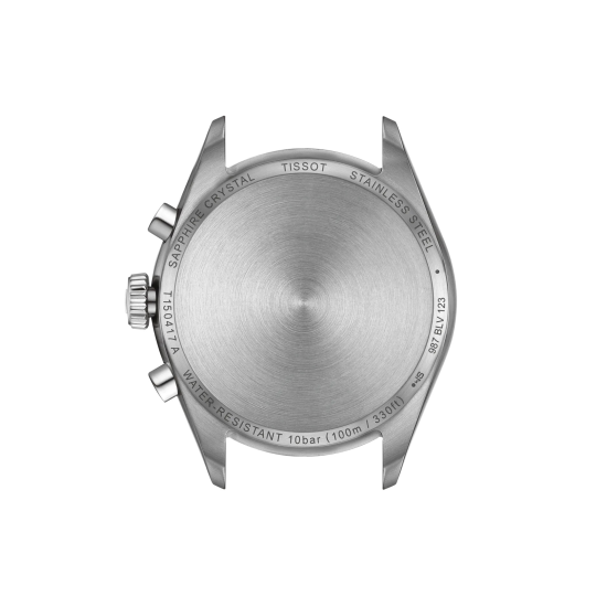 TISSOT "PR100 CHRONOGRAPH" HERENHORLOGE STAAL WITTE "PANDA" WIJZERPLAAT BLAUWE TOTALISATOREN - 10069304