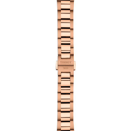 TISSOT "PR100" ROSÉGOUD-DOUBLÉ DAMES QUARTS HORLOGE BRUINE WIJZERPLAAT - 10069306