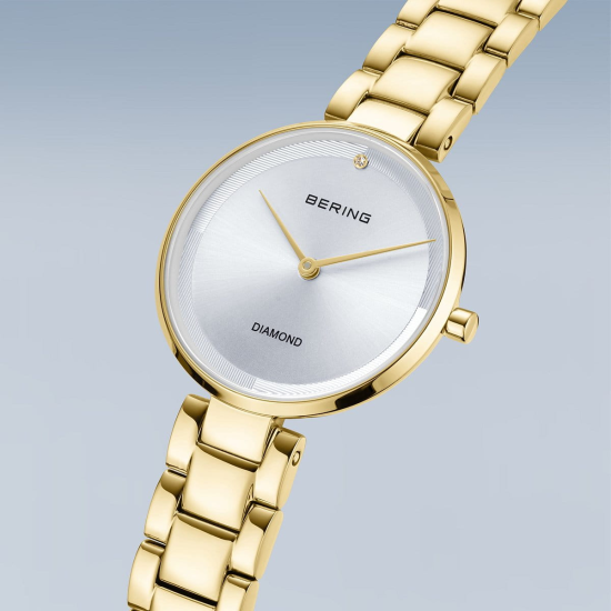 BERING DAMES HORLOGE DIAMOND GOUDKLEUR - 17529-730 - 10069321