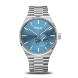 BERING HEREN HORLOGE ZILVER MAT AUTOMATIC BLAUW - 19441-CHARITY - 10069345