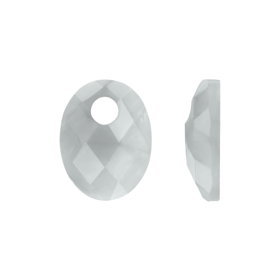 BLUSH CREOOL HANGER OVAAL GEFACETTEERD NATUURLIJKE GRIJZE AGAAT 20x15mm 810GRAO - 10069350