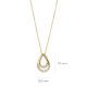 BLUSH 14k GG COLLIER MET DRUPPELVORLMIGE HANGER MET ZIRCONIA 3195YZI - 10069359