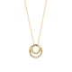 BLUSH 14k GG COLLIER MET CIRKELVORMIGE HANGER MET ZIRCONIA 3193YZI - 10069360