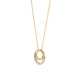 BLUSH 14k GG COLLIER MET CIRKELVORMIGE HANGER MET ZIRCONIA 3193YZI - 10069360