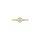 BLUSH 14k GG RING MET ZIRKONIA PAVÉ BEZET CIRKEL EROP - 10069364