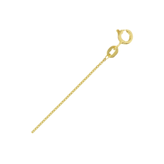 8k GEELGOUDEN 1,8mm GESLEPEN ANKER COLLIER 50cm - 10069385