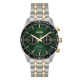 HUGO BOSS "TOURMASTER" HERENHORLOGE BICOLOR-STAAL CHRONO GROENE WIJZERPLAAT - 10069391