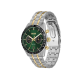HUGO BOSS "TOURMASTER" HERENHORLOGE BICOLOR-STAAL CHRONO GROENE WIJZERPLAAT - 10069391