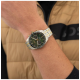 HUGO BOSS "TOURMASTER" HERENHORLOGE BICOLOR-STAAL CHRONO GROENE WIJZERPLAAT - 10069391