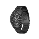HUGO BOSS "GRAND PRIX 44" HERENHORLOGE ZWART-STAAL CHRONO ZWARTE WIJZERPLAAT - 10069392