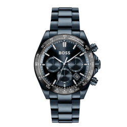 HUGO BOSS "HERO 2.0" HERENHORLOGE DONKERBLAUW-STAAL CHRONO DONKERBLAUWE WIJZERPLAAT HB1514270 - 10069393