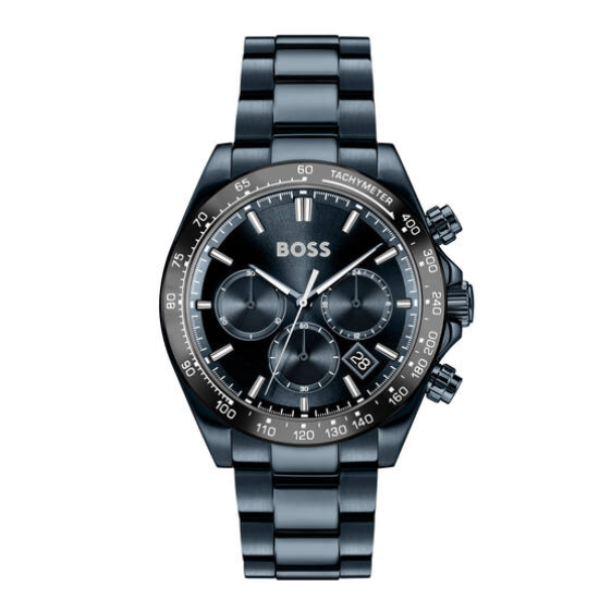 HUGO BOSS "HERO 2.0" HERENHORLOGE DONKERBLAUW-STAAL CHRONO DONKERBLAUWE WIJZERPLAAT HB1514270 - 10069393