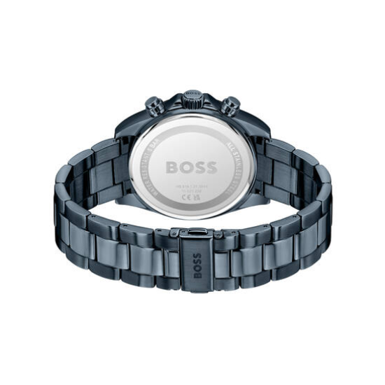 HUGO BOSS "HERO 2.0" HERENHORLOGE DONKERBLAUW-STAAL CHRONO DONKERBLAUWE WIJZERPLAAT HB1514270 - 10069393