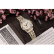 CITIZEN ECODRIVE BICOLOR STALEN DAMESHORLOGE WITTE WIJZERPLAAT DIAMANT LUNETTE FB1096-51D - 10069395