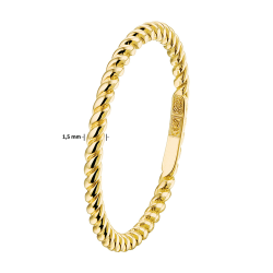 14k GG GETORSTE AANSCHUIFRING - 10069401