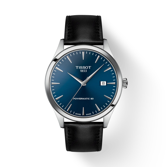 TISSOT "CLASSIC DREAM" HERENHORLOGE STAAL BLAUWE WIJZERPLAAT T1584071604100 - 10069406