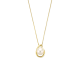 14k GG COLLIER MET HANGER MET RONDE WITTE NATUURLIJKE 8mm ZOETWATERPAREL - 10069411