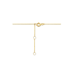 14k GG ANKERCOLLIER MET OPEN HART HANGER - 10069415