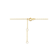 14k GG ANKERCOLLIER MET OPEN HART HANGER - 10069415