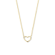 14k GG ANKERCOLLIER MET OPEN HART HANGER - 10069415