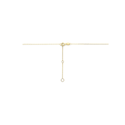 14k GG ANKERCOLLIER MET 19 NAVETTE ZIRCONIAS MULTICOLOR - 10069416