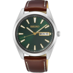 SEIKO HERENHORLOGE STAAL GROENE WIJZERPLAAT SUR449P1 - 10069470