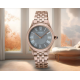 SEIKO DAMESHORLOGE ROSÉ-STAAL GRIJZE WIJZERPLAAT SUR614P1 - 10069475