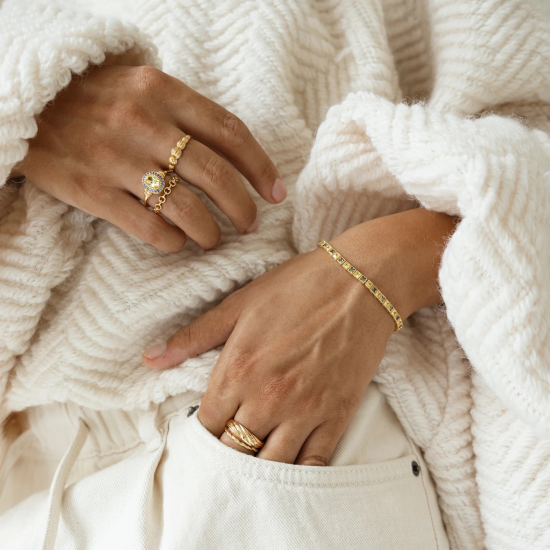 24 KAE RING TEXTURED FLOW - 124140Y/52 - 10069481