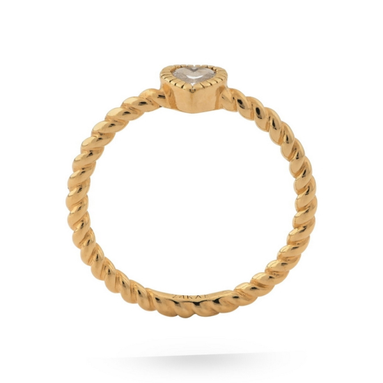 24 KAE RING ZIRKONIA HEART - 12417Y/50 - 10069482