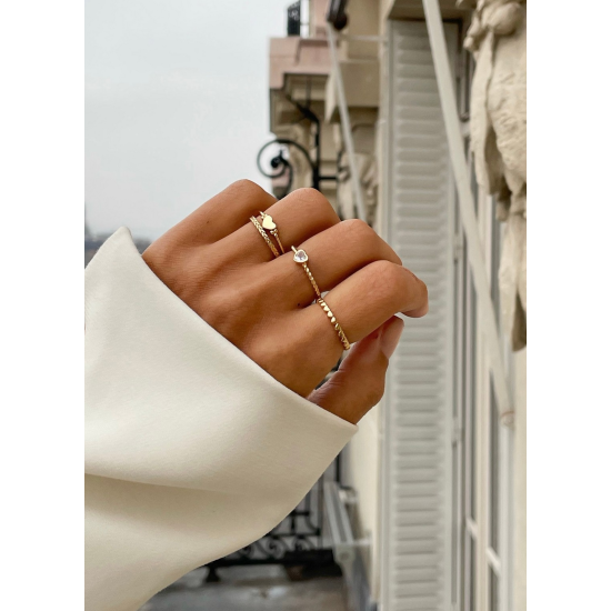 24 KAE RING ZIRKONIA HEART - 12417Y/50 - 10069482