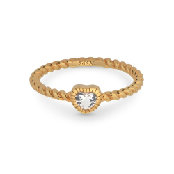 24 KAE RING ZIRKONIA HEART - 12417Y/50 - 10069482