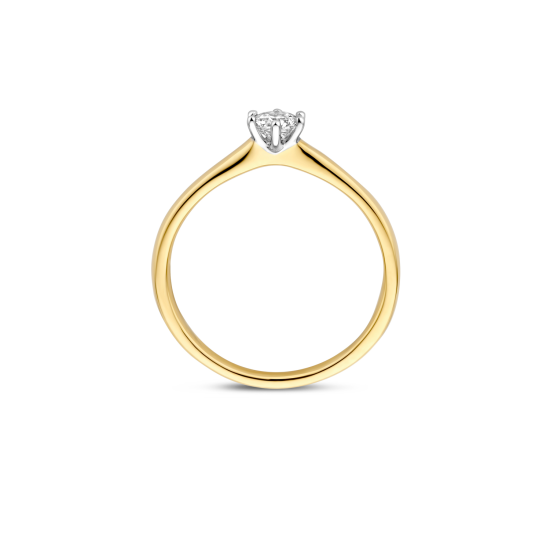 BLUSH 14k BICOLOR SOLITAIRRING BRILJANT LG DIAM.20ct TW-SI LG1037B/52 - 10069519