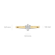 BLUSH 14k BICOLOR SOLITAIRRING BRILJANT LG DIAM.20ct TW-SI LG1037B/52 - 10069519