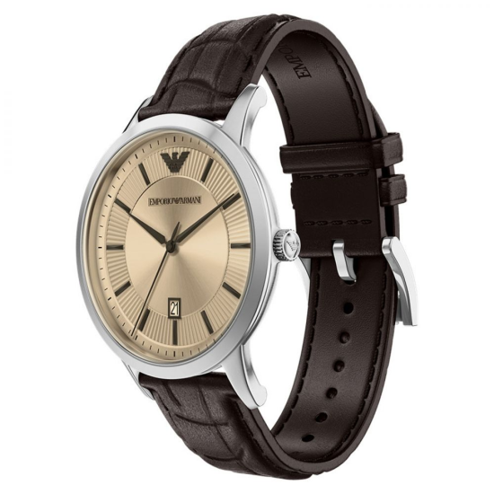 ARMANI HERENHORLOGE STAAL BRONSKLEURIGE WIJZERPLAAT AR11783 - 10069565