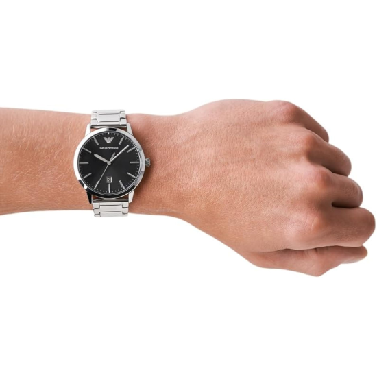 ARMANI HERENHORLOGE STAAL ZWARTE WIJZERPLAAT AR11310 - 10069566