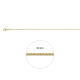14k GEELGOUDEN GOURMETTE COLLIER 0,8mm 45cm - 10069574