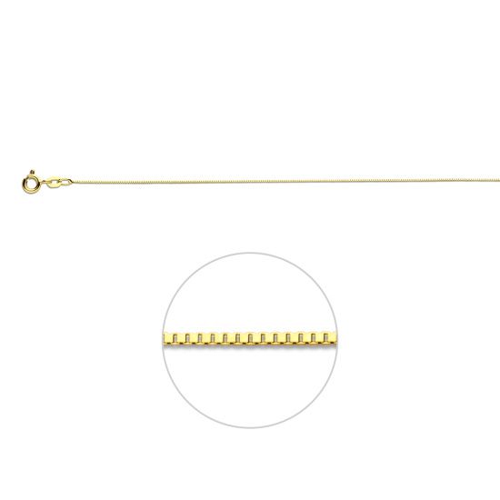 14k GEELGOUDEN VENITIAANS COLLIER 0,6mm 45cm - 10069577
