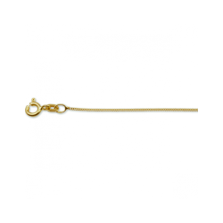 14k GEELGOUDEN GOURMETTE COLLIER 0,8mm 45cm - 10069574