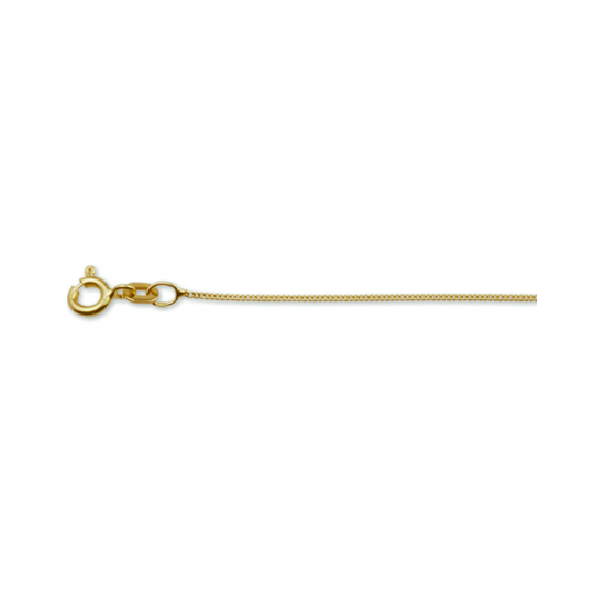 14k GEELGOUDEN GOURMETTE COLLIER 0,8mm 45cm - 10069574