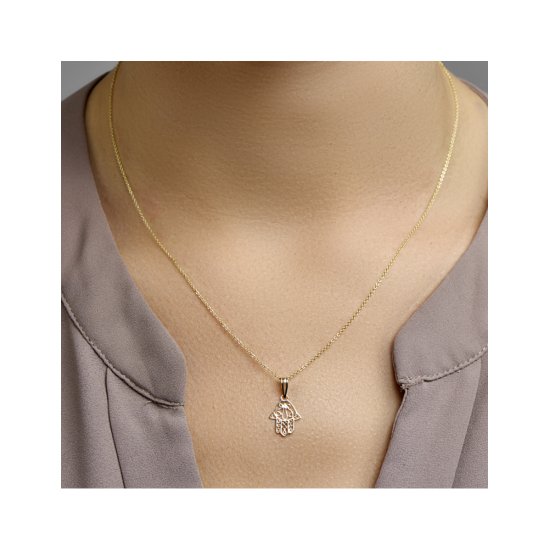 14k GG hanger hand van Fatima - 10069057