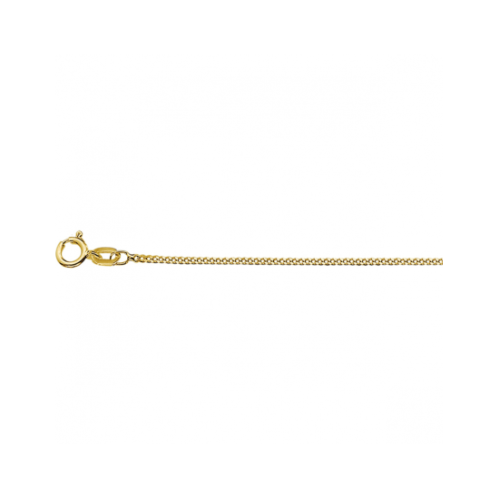 9k GG GOURMETTE KETTING 1,2mm 45cm - 10067284