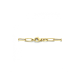 14k GG COLLIER OVALE DRAAD 1mm ELEMTEN 4x10mm 42cm - 1007117