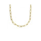 14k GG COLLIER OVALE DRAAD 1mm ELEMTEN 4x10mm 42cm - 1007117