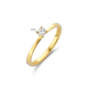 14k GG SOLITAIRRING 4p DIAM.15ct H-SI - 10067179