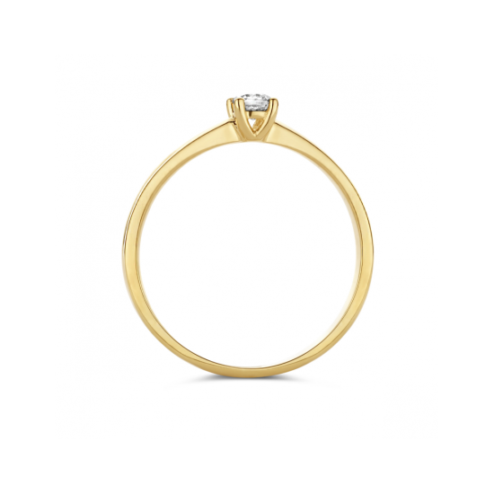 14k GG 4P SOLITAIRRING DIAM.10ct F/G-Si - 1006830