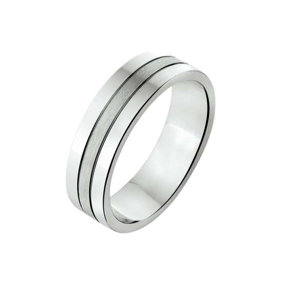 ZILVEREN RELATIERING -AMORIO- a309 - 6 mm - zonder steen - 10069052